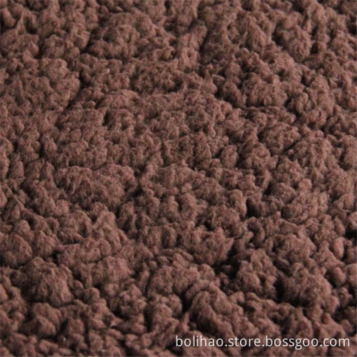 One Side 100% Polyester Sherpa Fleece Fabric